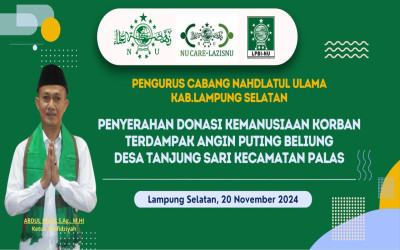 PCNU Kota Semarang Serahkan Donasi untuk Korban Angin Puting Beliung